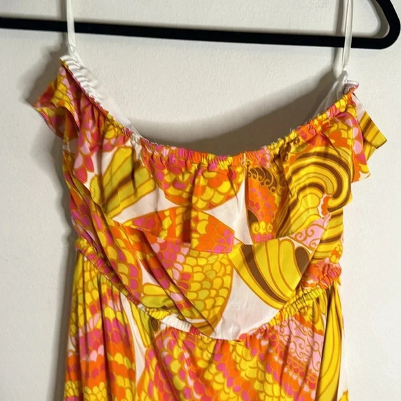 Vintage Banana Republic x Trina Turk Strapless Maxi Dress 12 New Years 2000s - Picture 4 of 8